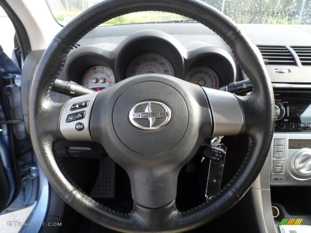 2008 Scion tC Standard tC Model Dark Charcoal Gray Steering Wheel Photo #66599909