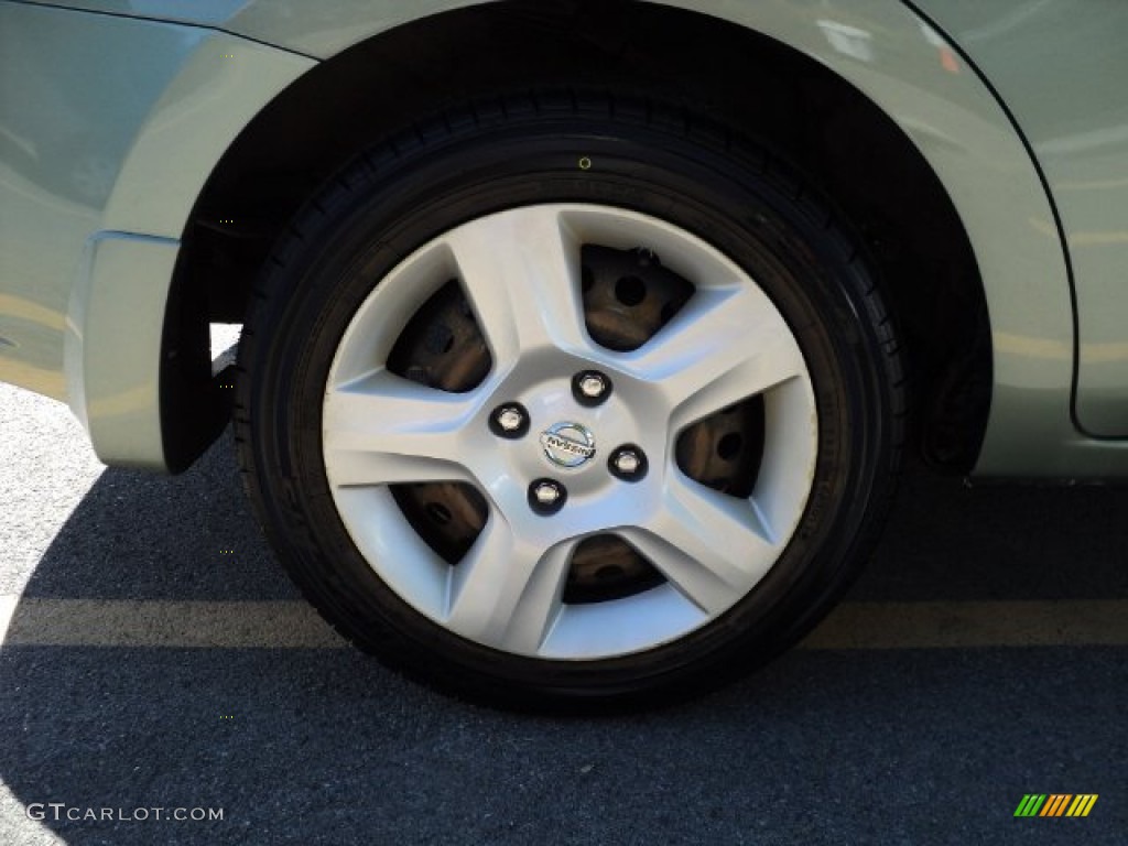 2008 Sentra 2.0 S - Metallic Jade Green / Charcoal/Steel photo #7