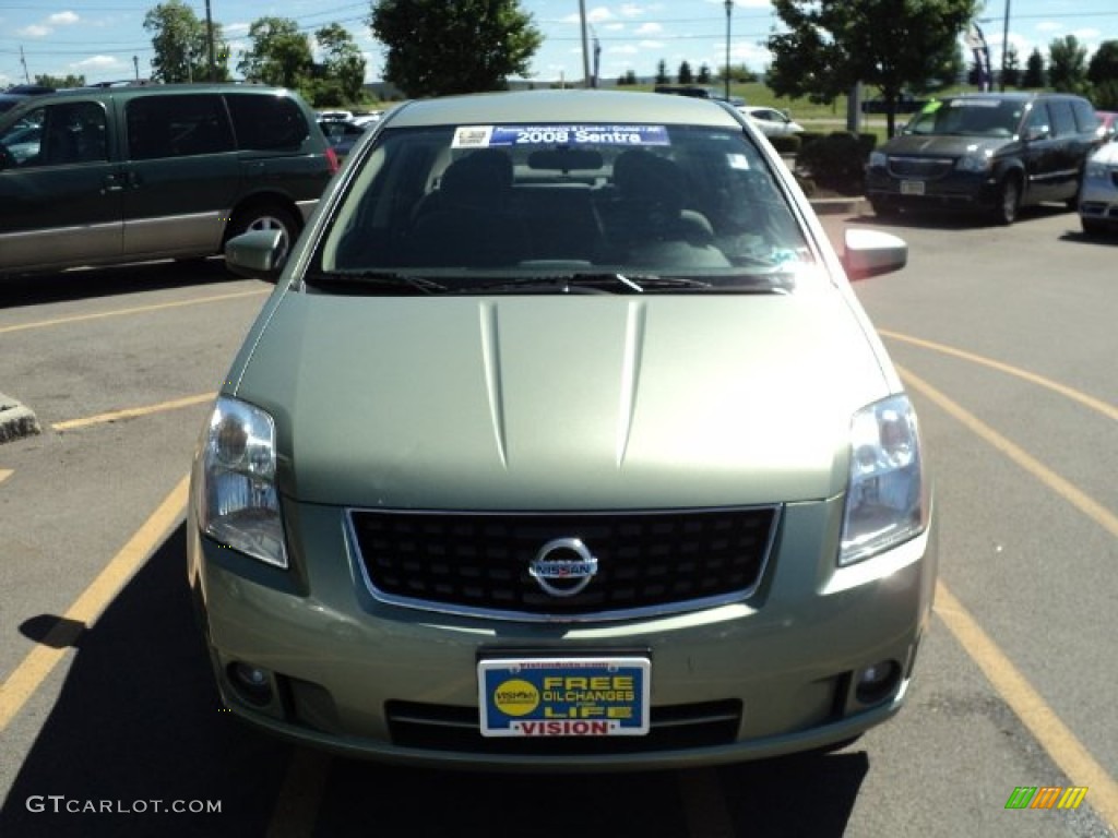 2008 Sentra 2.0 S - Metallic Jade Green / Charcoal/Steel photo #28