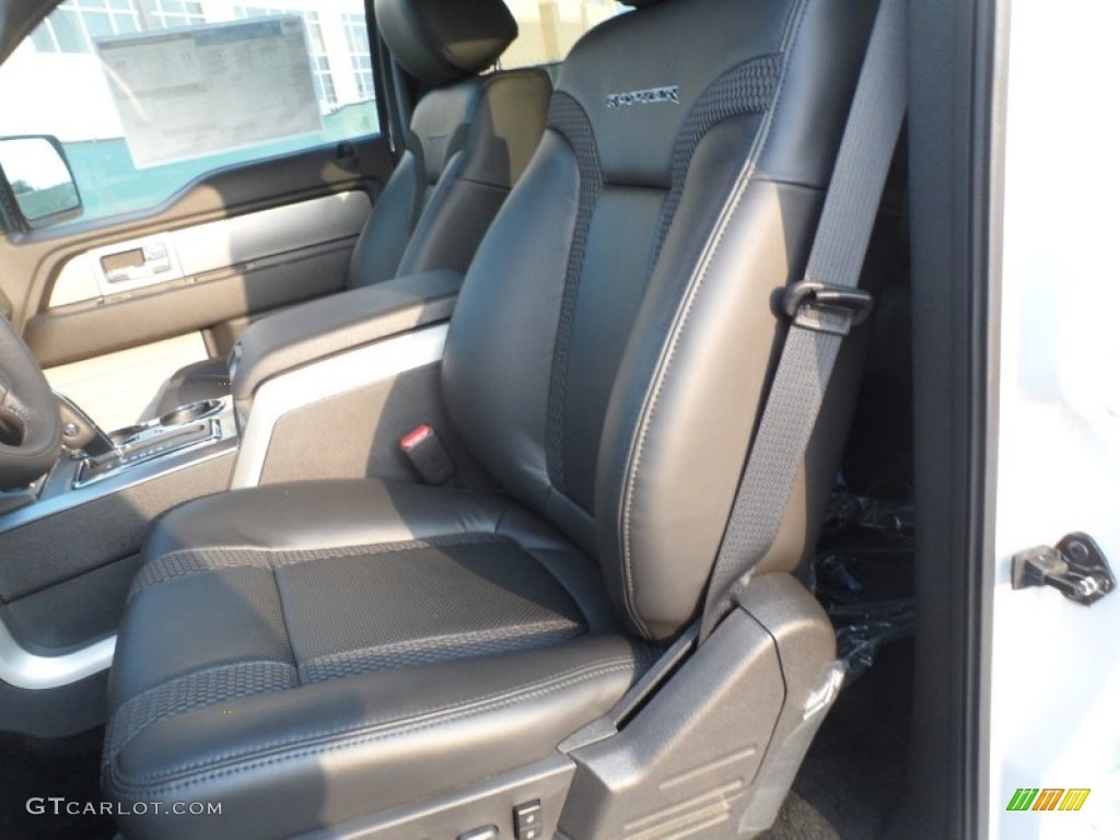 2012 Ford F150 SVT Raptor SuperCrew 4x4 Front Seat Photo #66601966