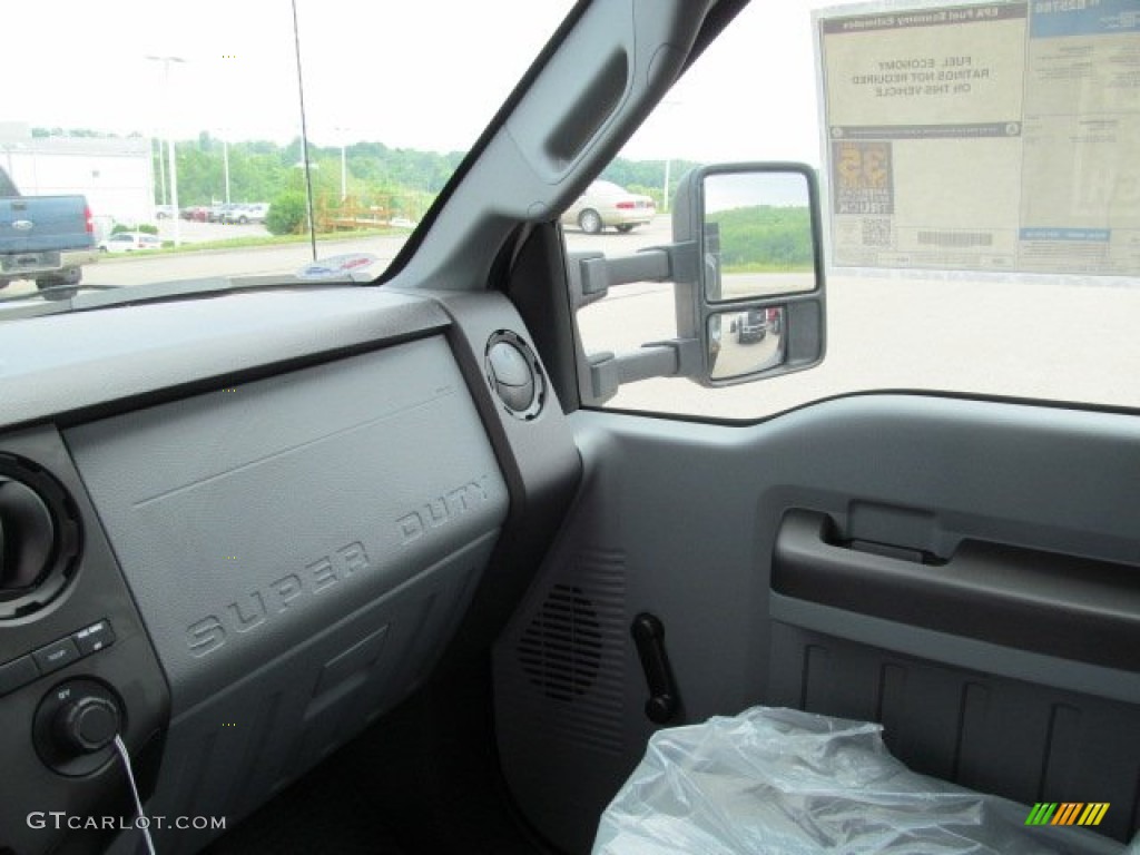 2012 F350 Super Duty XL Regular Cab 4x4 Dump Truck - Oxford White / Steel photo #21