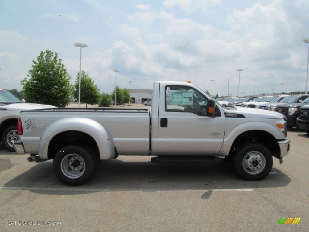 2012 F350 Super Duty XL Regular Cab 4x4 Dually - Ingot Silver Metallic / Steel photo #2