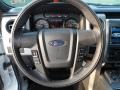 Raptor Black Leather/Cloth 2012 Ford F150 SVT Raptor SuperCrew 4x4 Steering Wheel