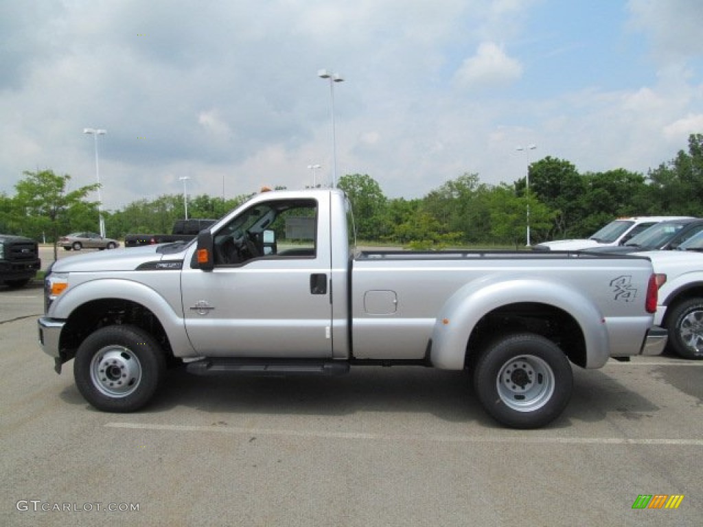 Ingot Silver Metallic 2012 Ford F350 Super Duty XL Regular Cab 4x4 Dually Exterior Photo #66602080