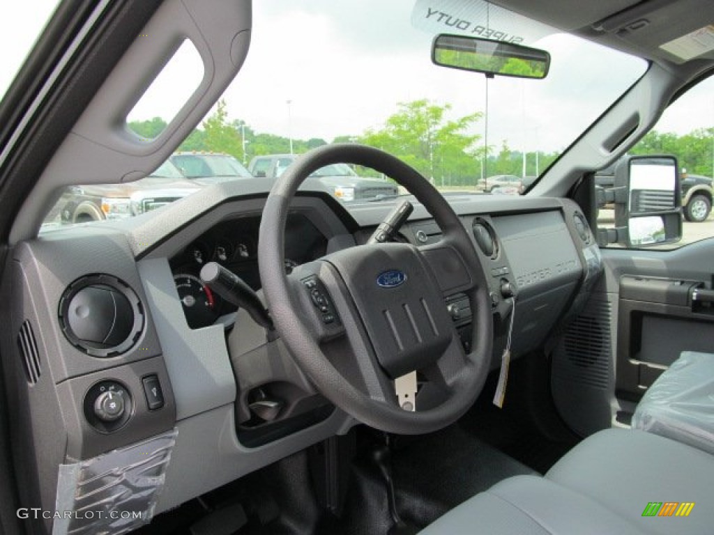 2012 Ford F350 Super Duty XL Regular Cab 4x4 Dually Steel Dashboard Photo #66602143