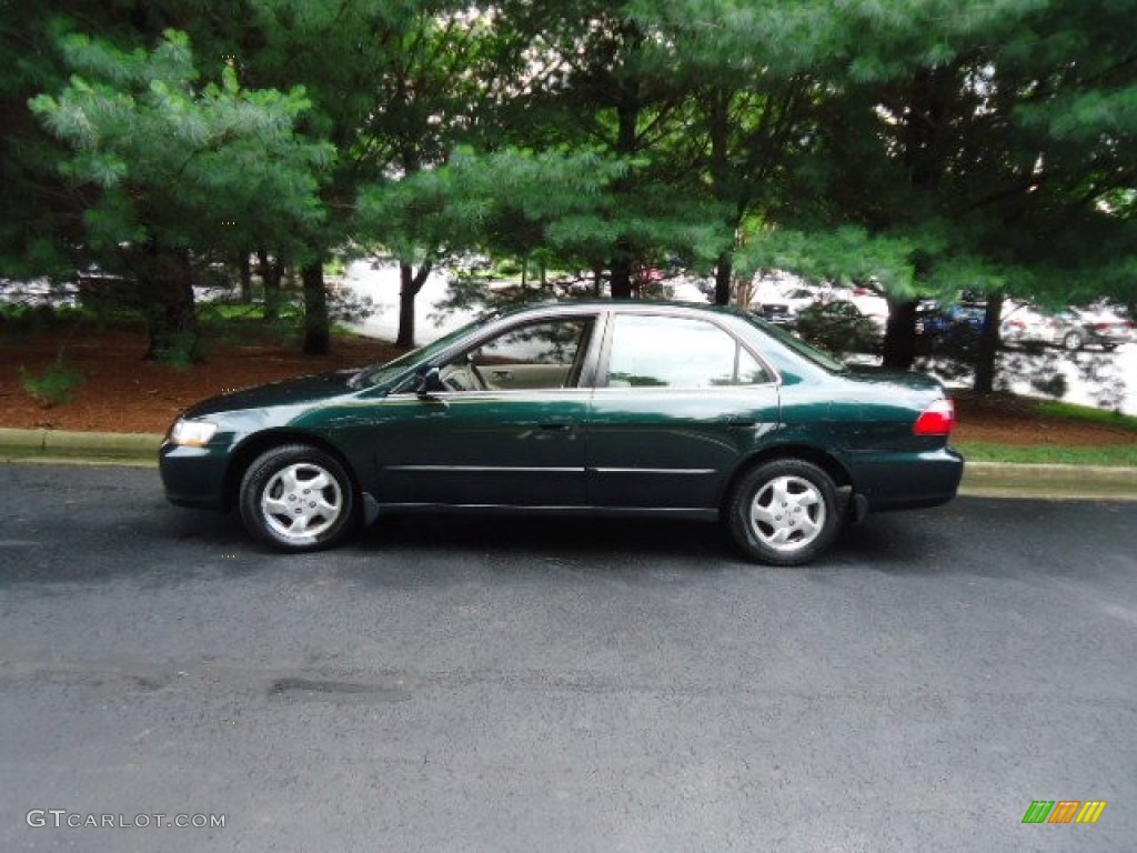 1999 Accord EX Sedan - Dark Emerald Pearl / Ivory photo #4