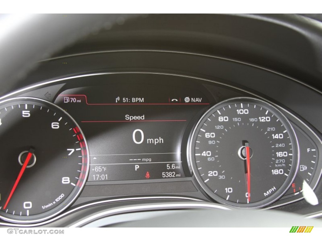 2012 Audi A7 3.0T quattro Premium Gauges Photo #66603168