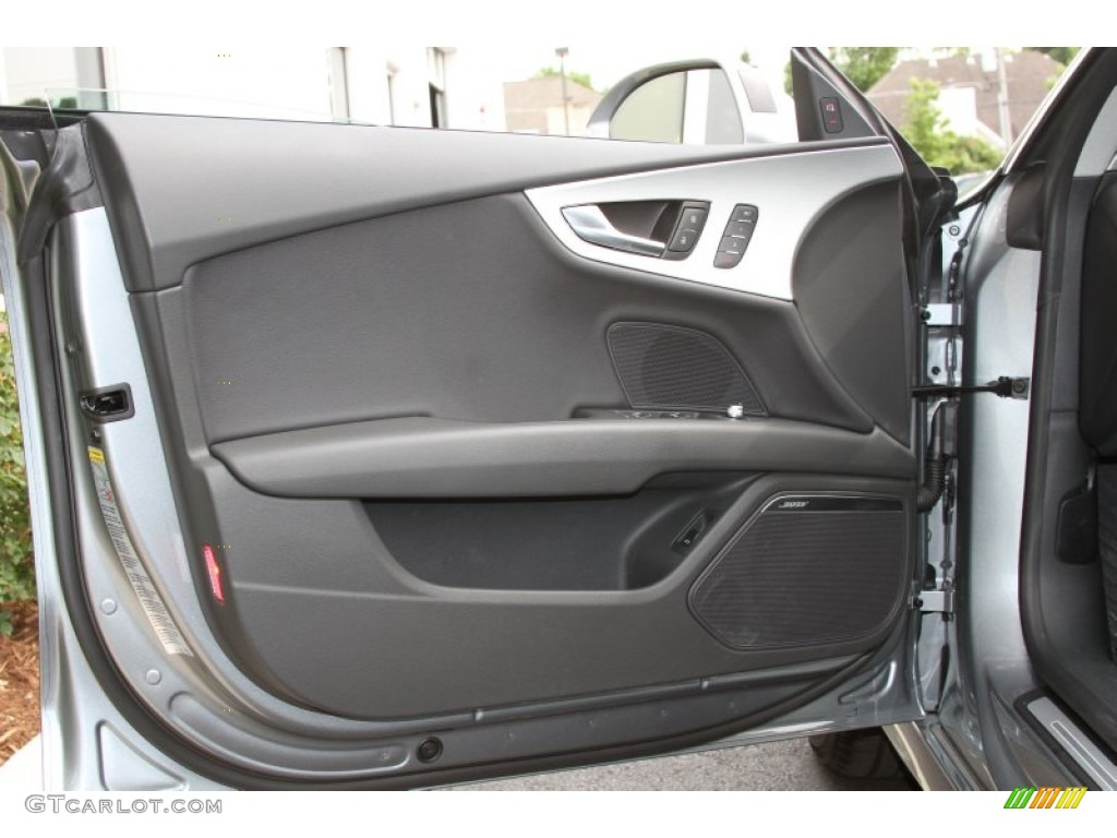 2012 Audi A7 3.0T quattro Premium Black Door Panel Photo #66603263