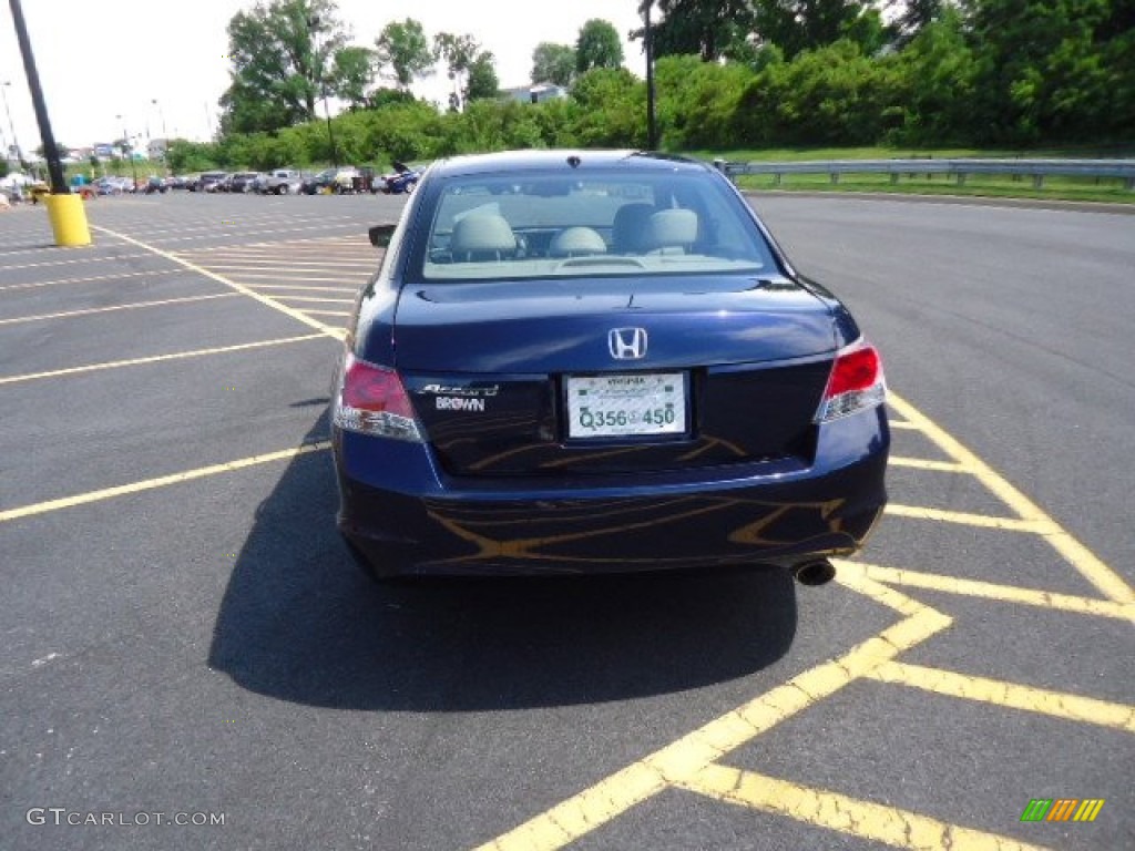 2009 Accord EX-L Sedan - Royal Blue Pearl / Black photo #6