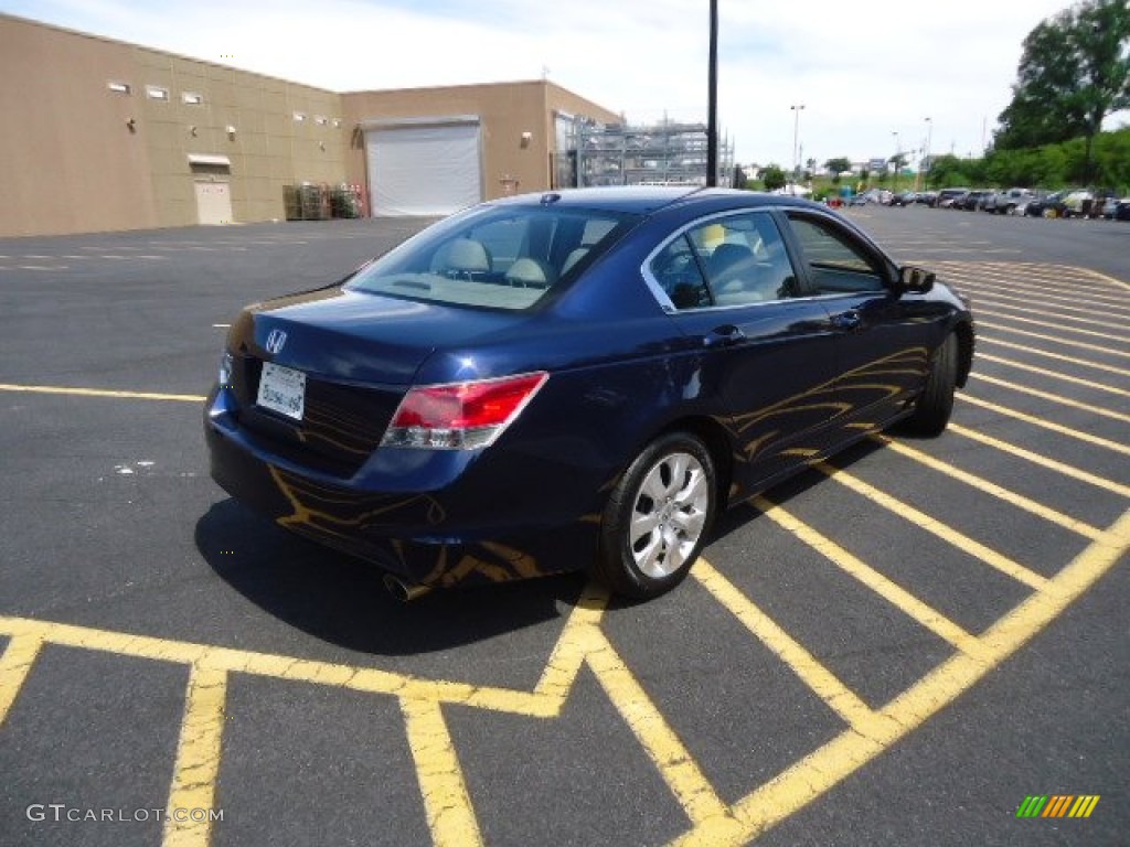 2009 Accord EX-L Sedan - Royal Blue Pearl / Black photo #7