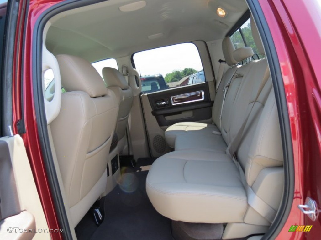 2012 Ram 3500 HD Laramie Crew Cab 4x4 Dually - Deep Cherry Red Crystal Pearl / Light Pebble Beige/Bark Brown photo #13