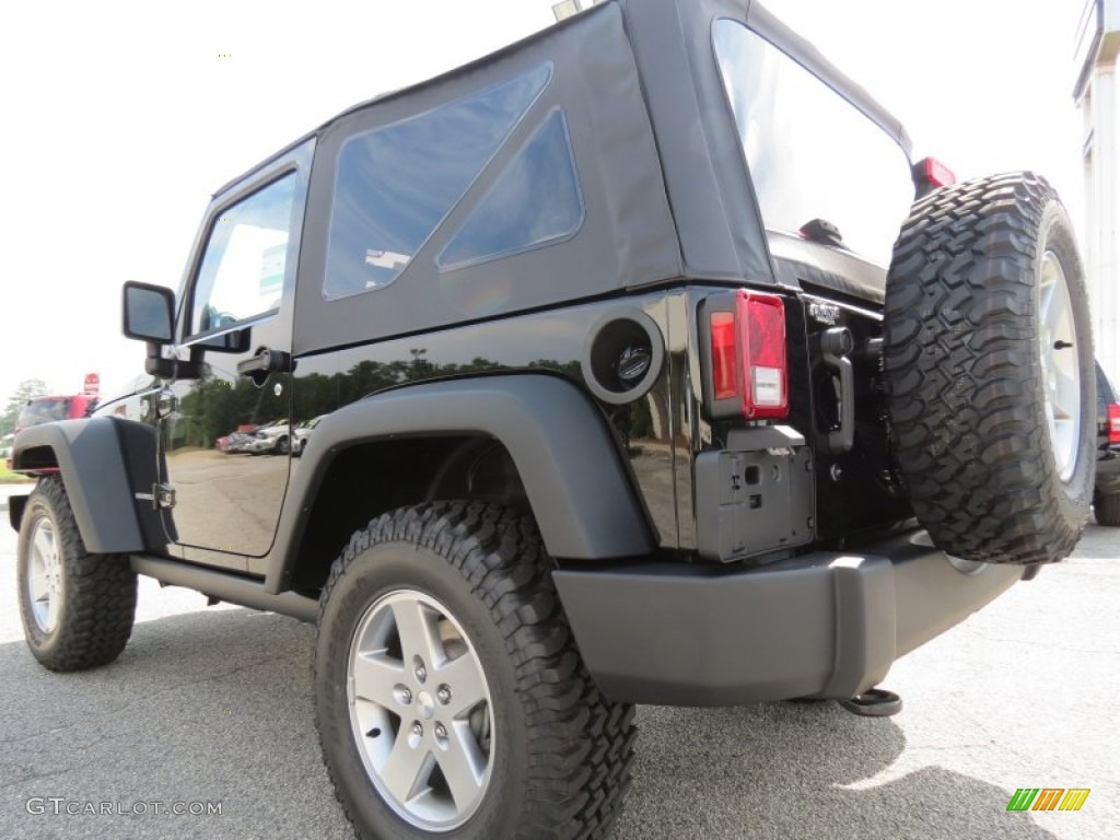 2012 Wrangler Rubicon 4X4 - Black / Black photo #5