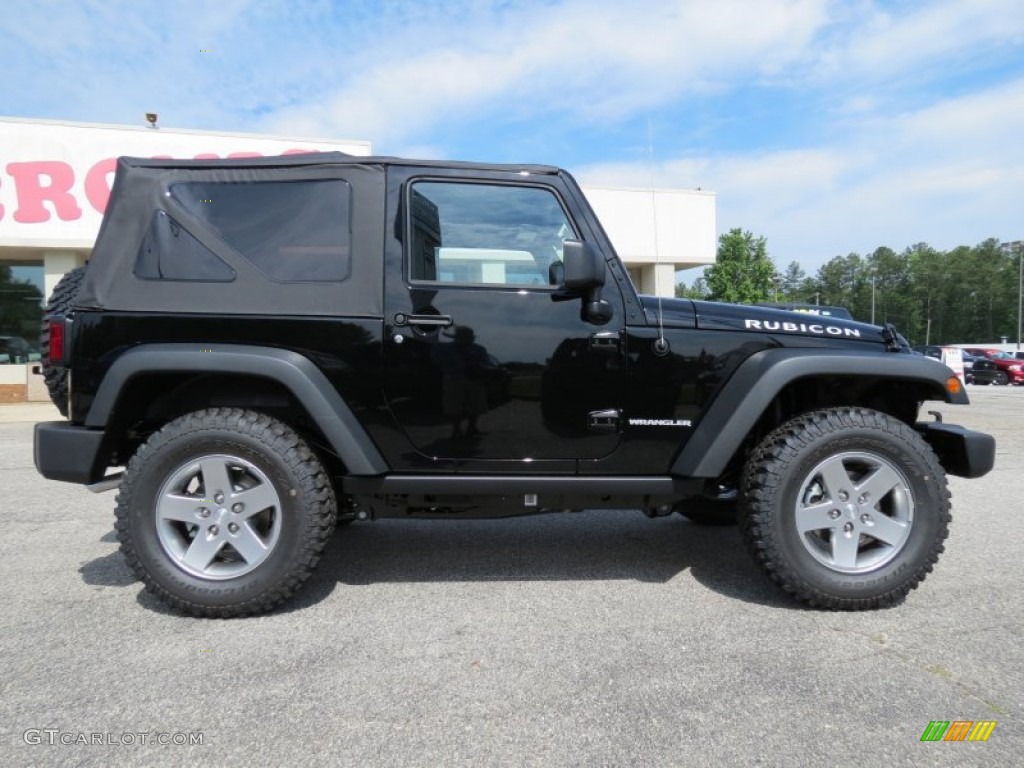 2012 Wrangler Rubicon 4X4 - Black / Black photo #9