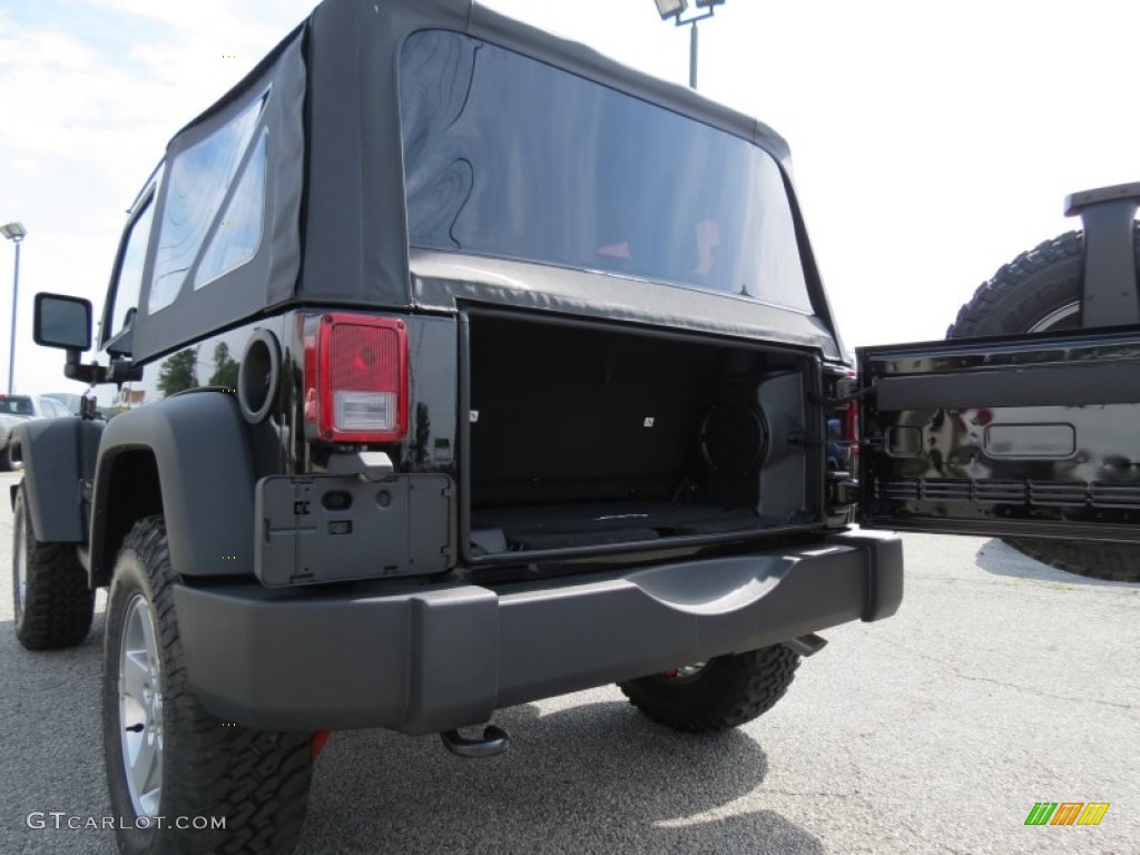 2012 Wrangler Rubicon 4X4 - Black / Black photo #14