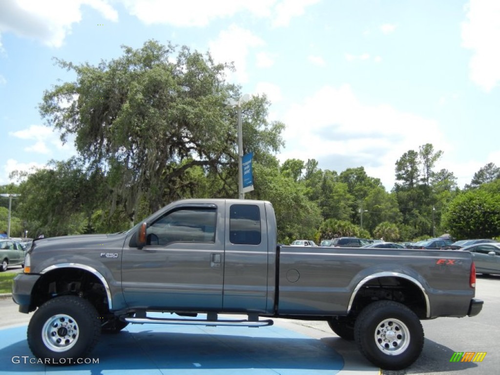 2003 F250 Super Duty FX4 SuperCab 4x4 - Dark Shadow Grey Metallic / Dark Flint Grey photo #2