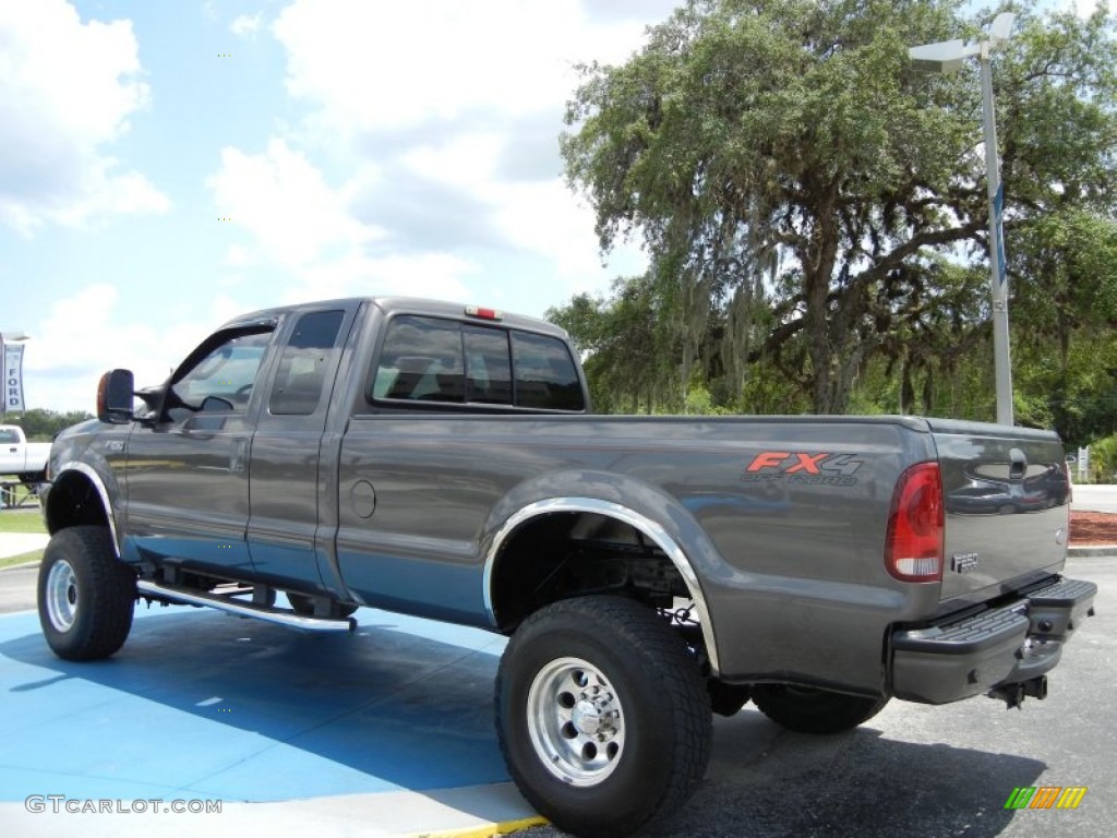 2003 F250 Super Duty FX4 SuperCab 4x4 - Dark Shadow Grey Metallic / Dark Flint Grey photo #3