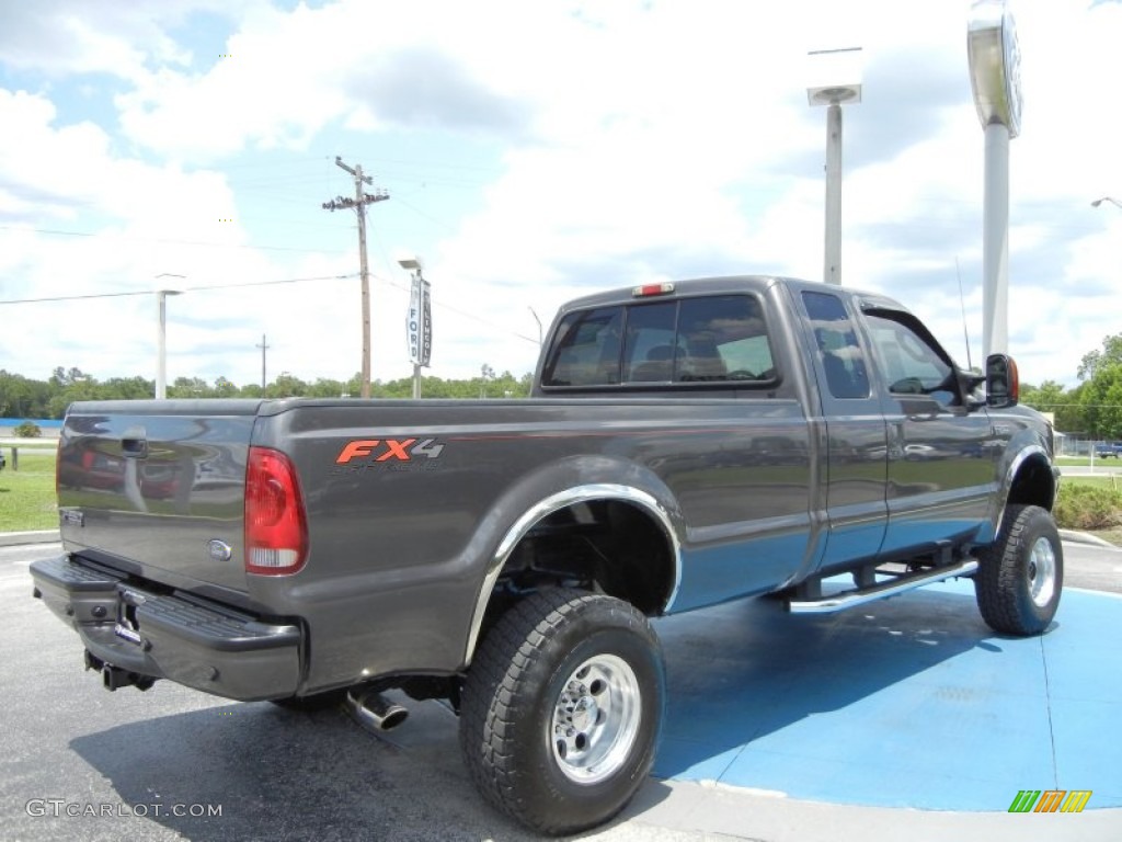 2003 F250 Super Duty FX4 SuperCab 4x4 - Dark Shadow Grey Metallic / Dark Flint Grey photo #5