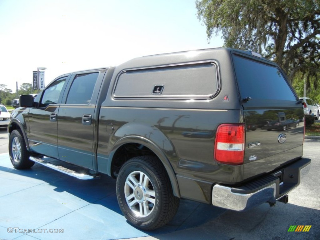 2005 F150 Lariat SuperCrew - Dark Stone Metallic / Tan photo #3