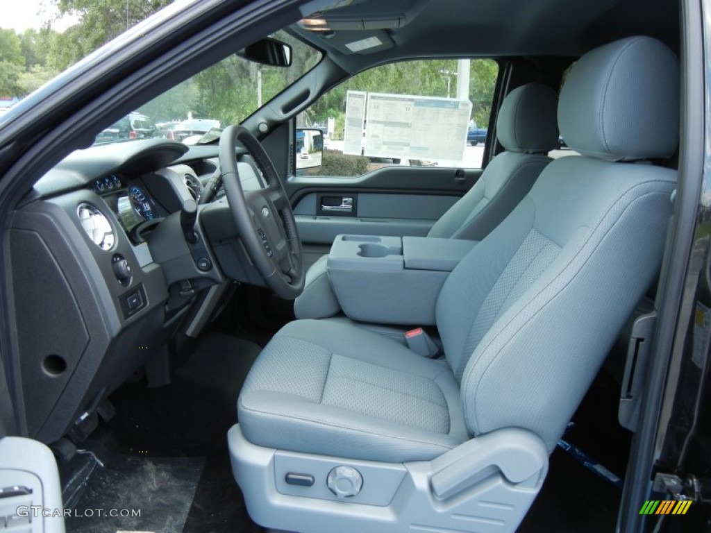 Steel Gray Interior 2012 Ford F150 XLT SuperCab Photo #66609885
