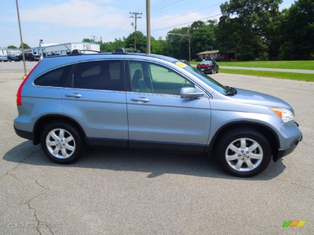 2007 CR-V EX-L 4WD - Glacier Blue Metallic / Gray photo #3