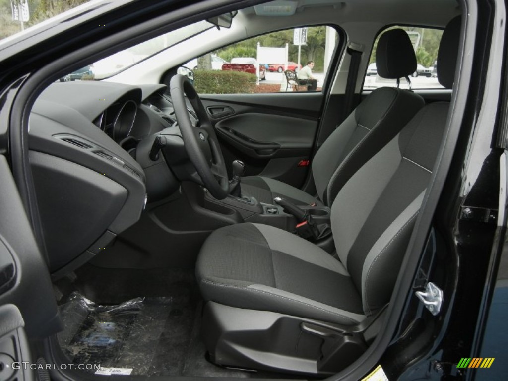 Charcoal Black Interior 2012 Ford Focus S Sedan Photo #66610035