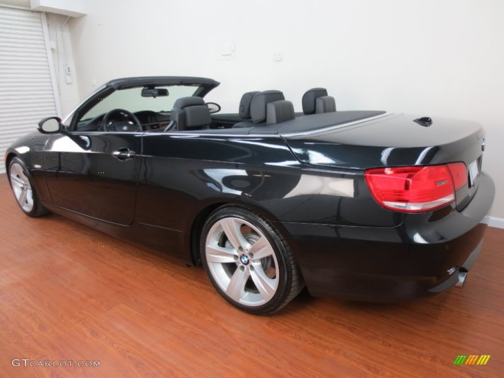 2009 3 Series 335i Convertible - Black Sapphire Metallic / Black photo #6