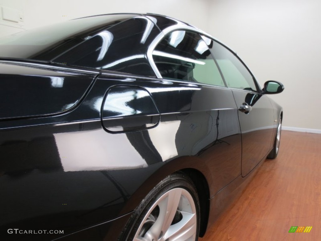 2009 3 Series 335i Convertible - Black Sapphire Metallic / Black photo #10