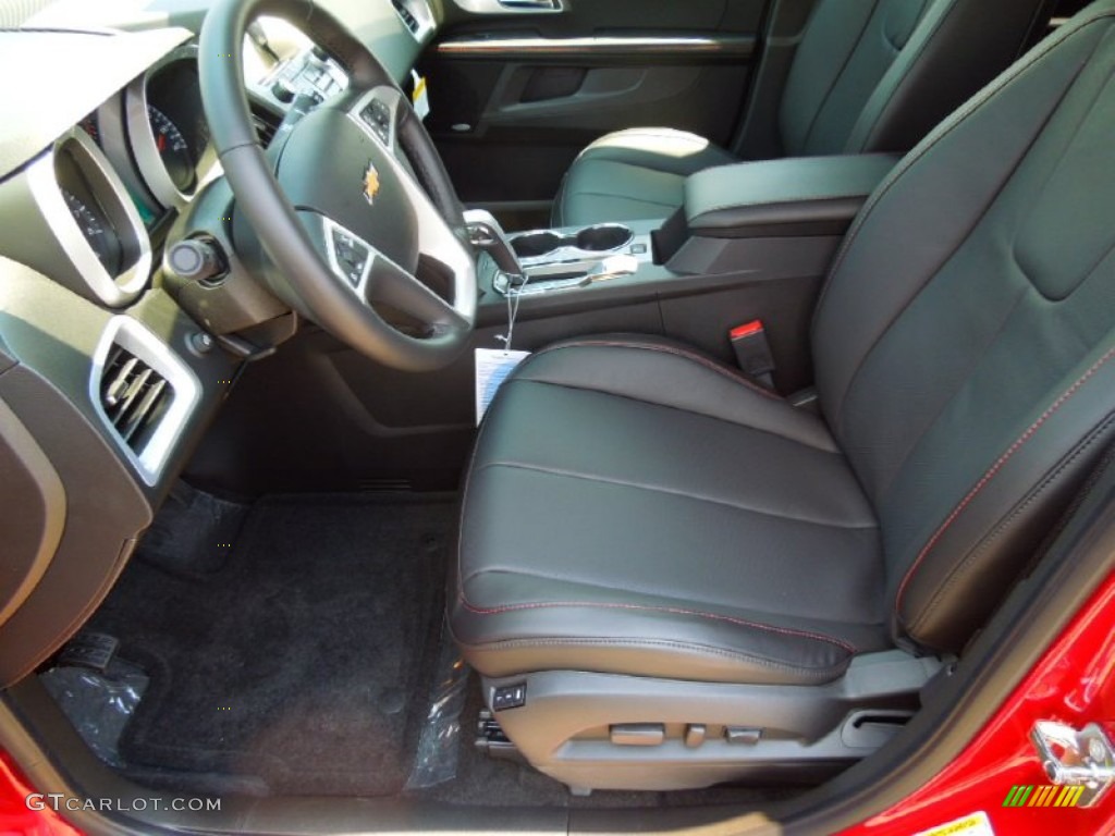 Jet Black Interior 2012 Chevrolet Equinox LTZ Photo #66612130