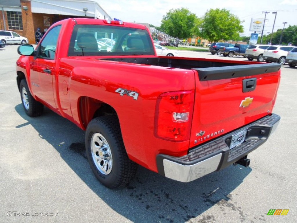 2012 Silverado 1500 LS Regular Cab 4x4 - Victory Red / Dark Titanium photo #5