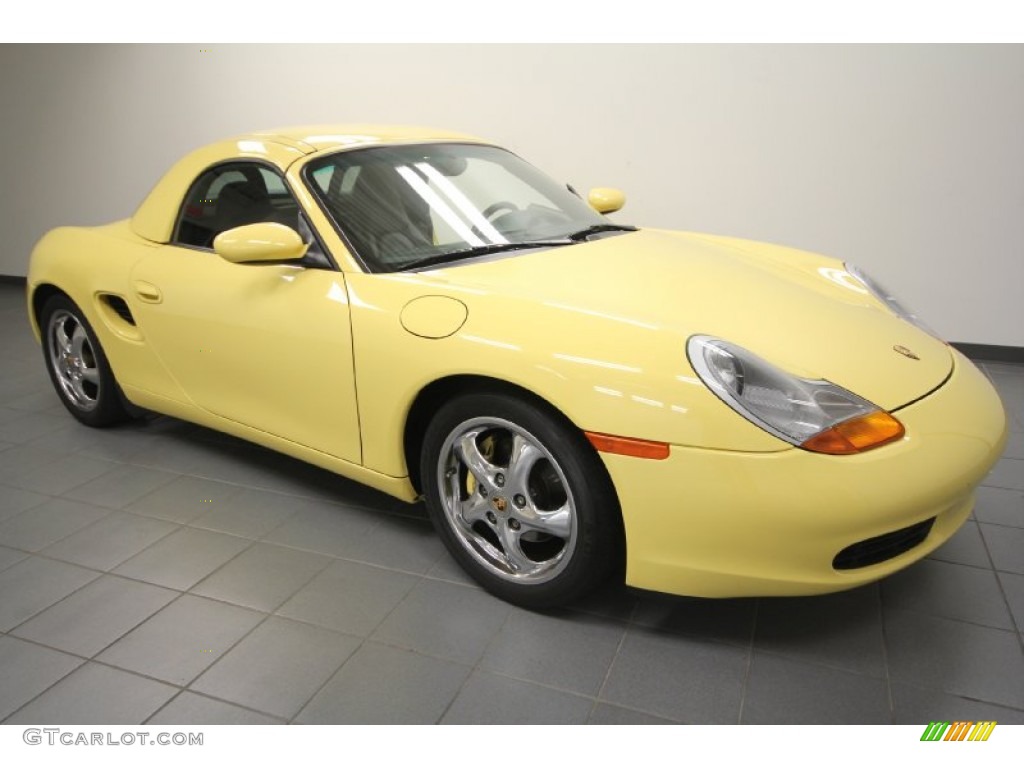 Pastel Yellow Porsche Boxster