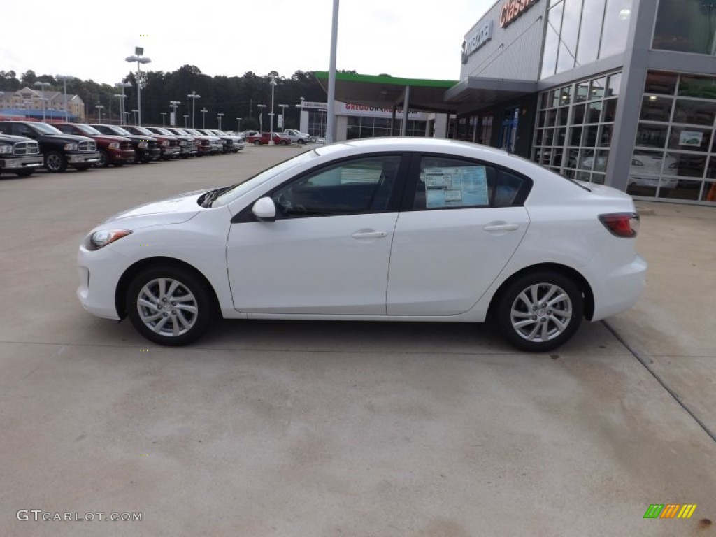Crystal White Pearl Mica 2012 Mazda MAZDA3 i Touring 4 Door Exterior Photo #66613709