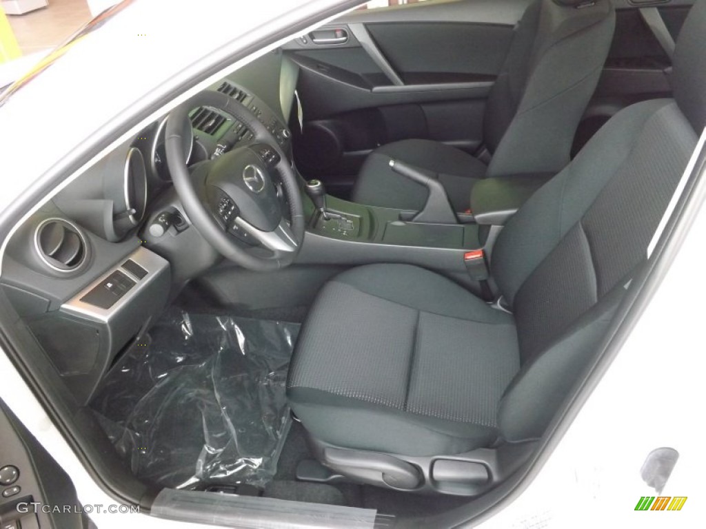 Black Interior 2012 Mazda MAZDA3 i Touring 4 Door Photo #66613778