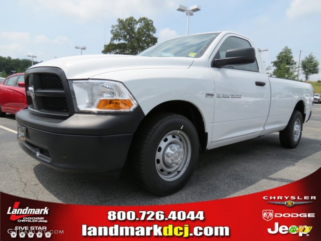 2012 Ram 1500 Tradesman Quad Cab - Bright White / Dark Slate Gray/Medium Graystone photo #1