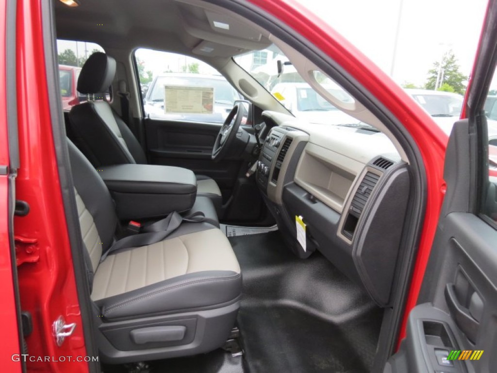 2012 Ram 1500 ST Quad Cab - Flame Red / Dark Slate Gray/Medium Graystone photo #8