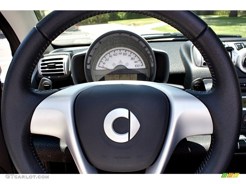 2009 Smart fortwo passion cabriolet Design Black Steering Wheel Photo #66616841