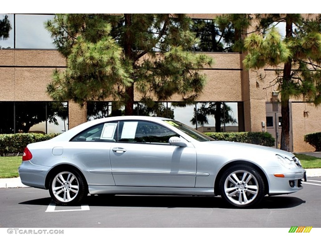 Iridium Silver Metallic 2007 Mercedes-Benz CLK 350 Coupe Exterior Photo #66617114