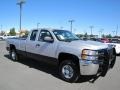 2010 Sheer Silver Metallic Chevrolet Silverado 2500HD Extended Cab 4x4  photo #1