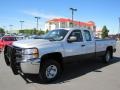 2010 Sheer Silver Metallic Chevrolet Silverado 2500HD Extended Cab 4x4  photo #3