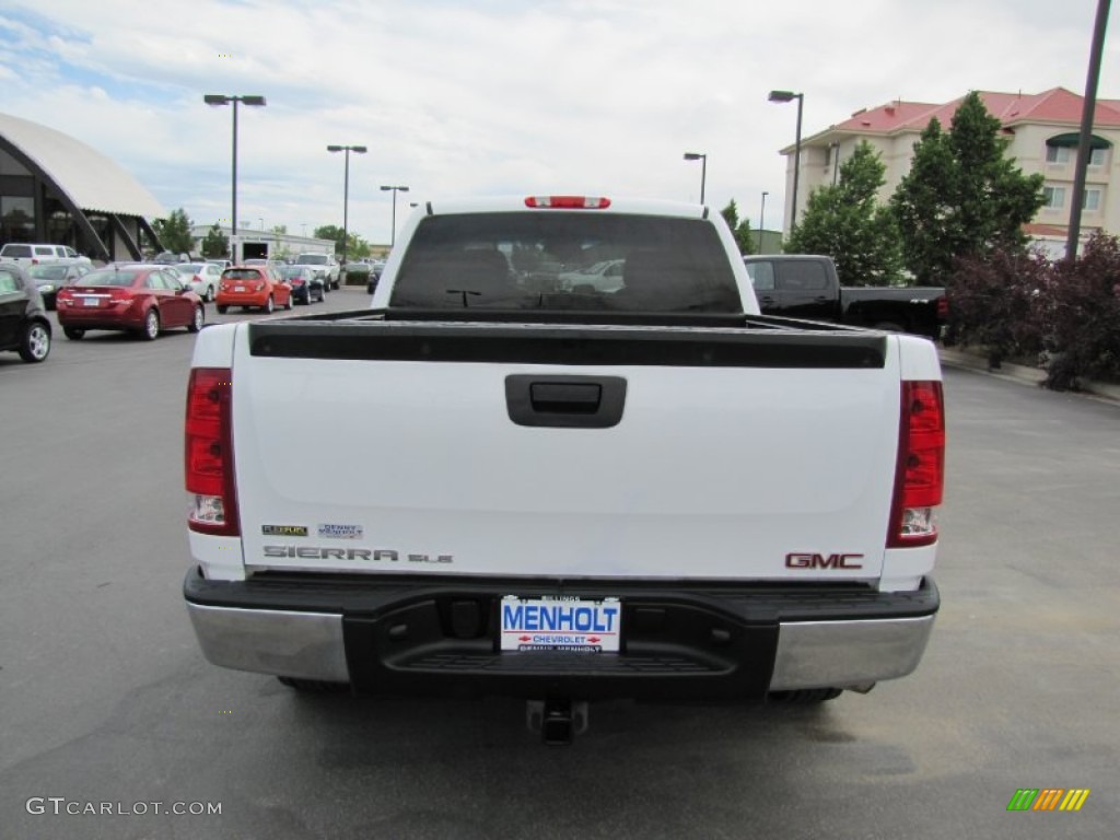 2007 Sierra 1500 SLE Extended Cab 4x4 - Summit White / Dark Titanium/Light Titanium photo #6