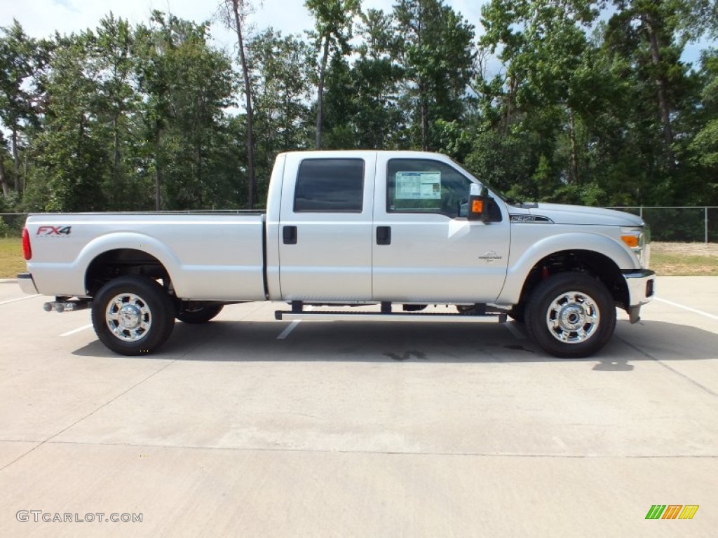 2012 F350 Super Duty XLT Crew Cab 4x4 - Ingot Silver Metallic / Steel photo #2