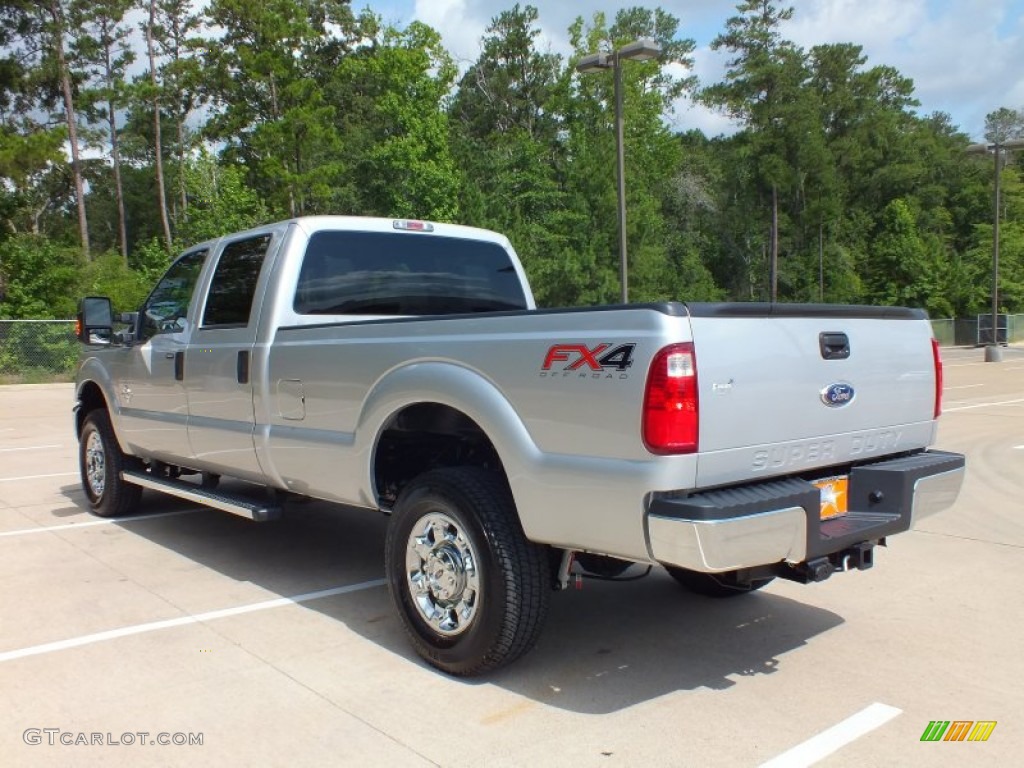 2012 F350 Super Duty XLT Crew Cab 4x4 - Ingot Silver Metallic / Steel photo #7