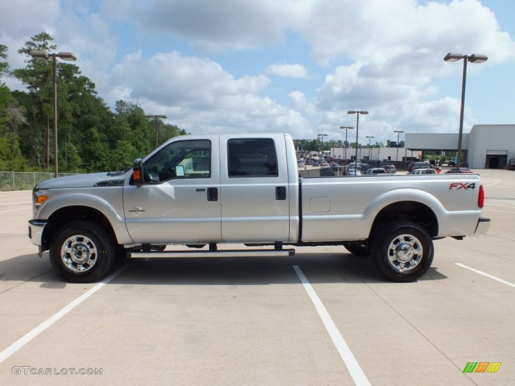 2012 F350 Super Duty XLT Crew Cab 4x4 - Ingot Silver Metallic / Steel photo #8