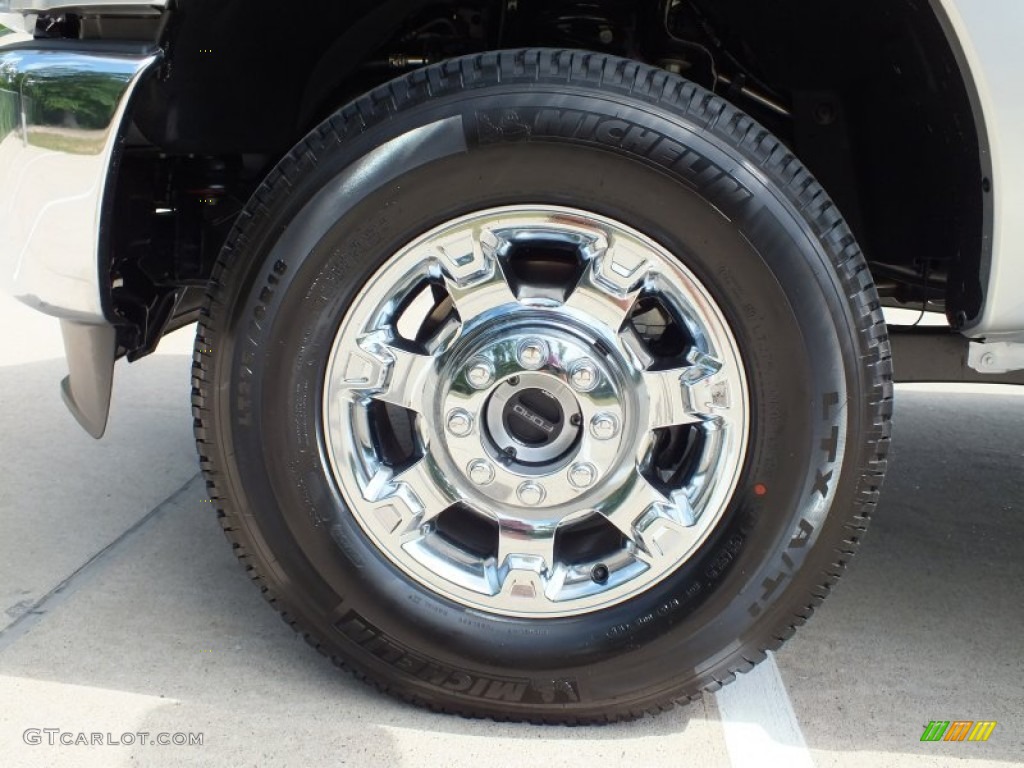 2012 F350 Super Duty XLT Crew Cab 4x4 - Ingot Silver Metallic / Steel photo #12