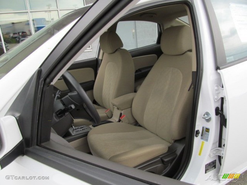 2009 Elantra GLS Sedan - Captiva White / Beige photo #9