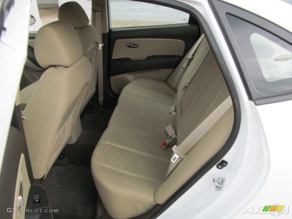 2009 Elantra GLS Sedan - Captiva White / Beige photo #10