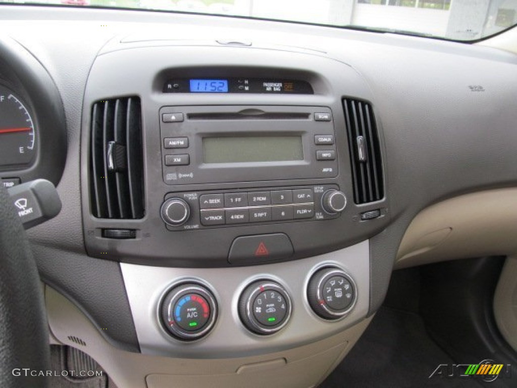 2009 Elantra GLS Sedan - Captiva White / Beige photo #12