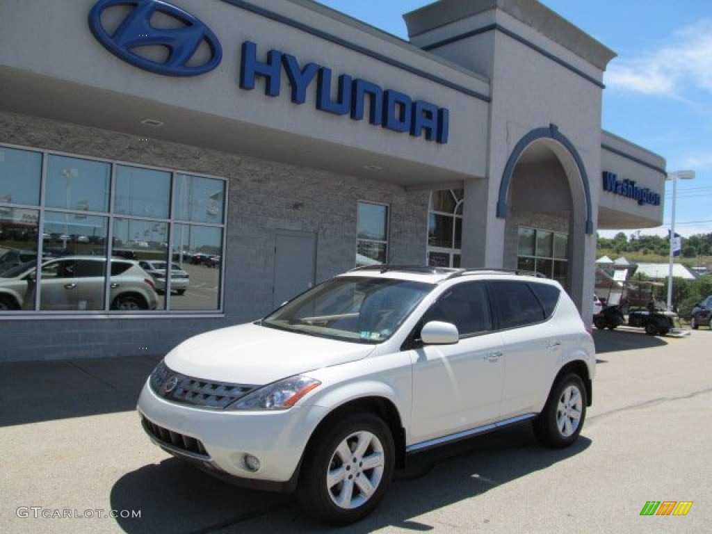 2007 Murano SL AWD - Glacier Pearl White / Cafe Latte photo #1