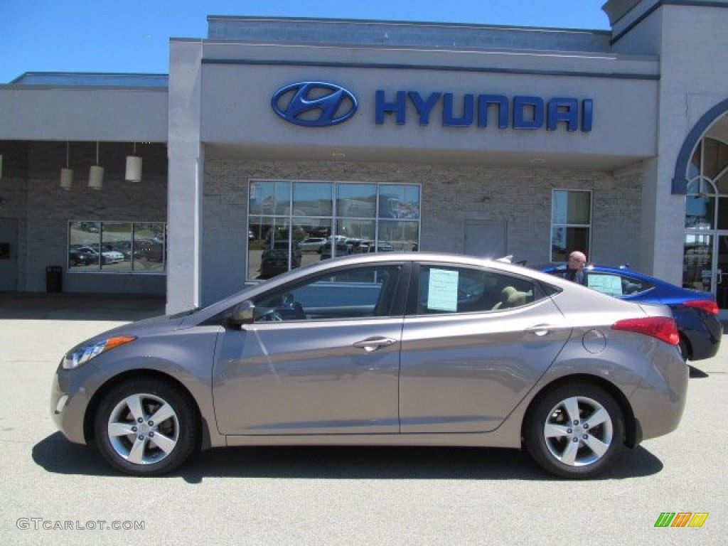 2012 Elantra GLS - Desert Bronze / Beige photo #3