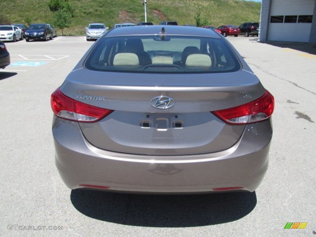 2012 Elantra GLS - Desert Bronze / Beige photo #5