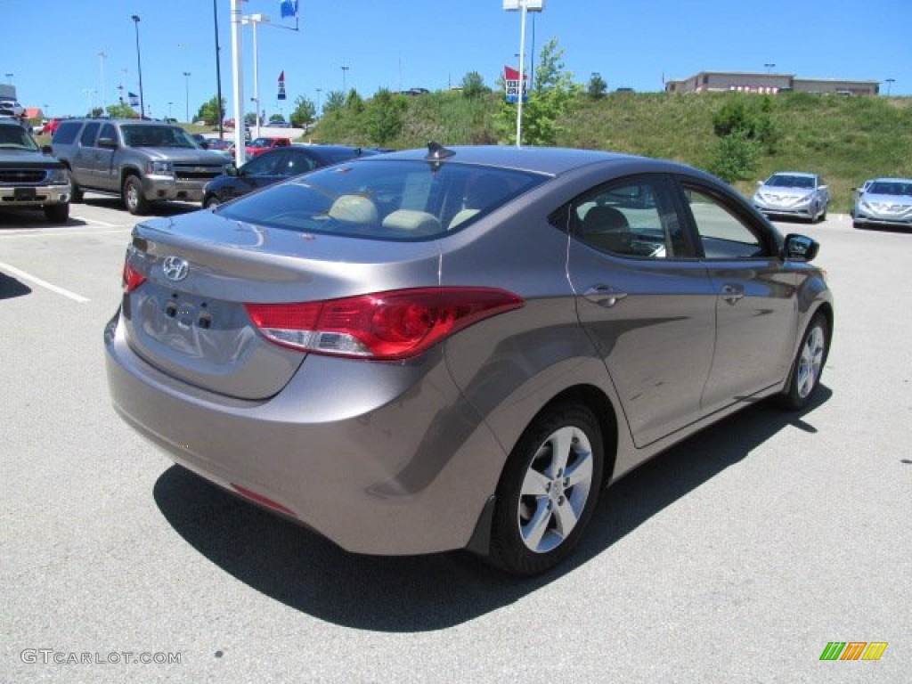 2012 Elantra GLS - Desert Bronze / Beige photo #6